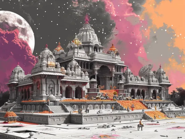 India's Ram Mandir and Saturn-Uranus Correlations
